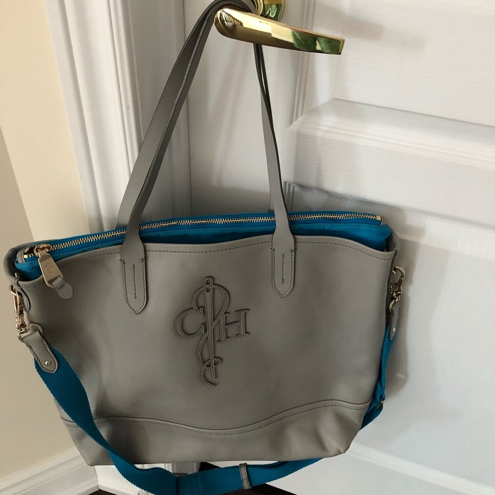 Cole Han leather two in one tote bag